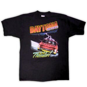Vintage Davey Allison 1987 Daytona 500 Thunder tshirt Made USA XL Retro Racing
